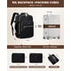 thumbnail image 5 of Mochila de viaje LOVEVOOK Carry on 50 L impermeable con cubos, 5 of 7