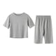 thumbnail image 1 of Odeerbi 1-8 Años Niño Niña Conjunto Verano Modal Manga Corta Tops Pantalones Conjunto Dos Piezas Suave, 1 of 5