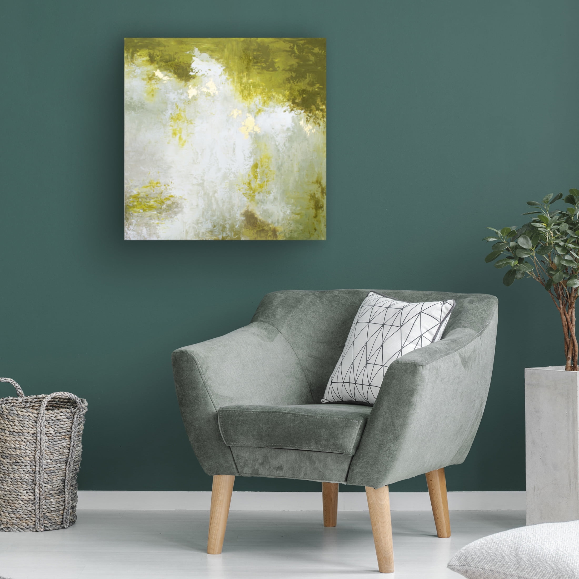 Trademark Fine Art Alyson Storms  Abstract Blue Red Green 3 Canvas Wall Art