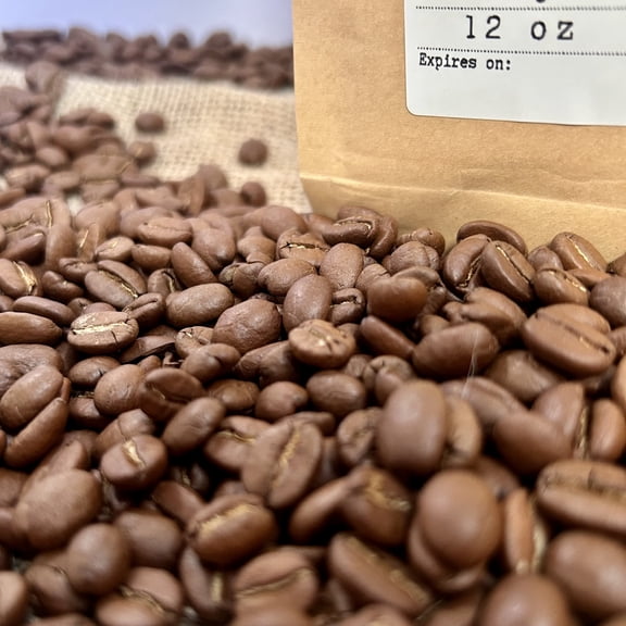 Ethiopia Whole Bean Coffee, Medium Roast, Naturally Caffeinated, 12 oz Bag