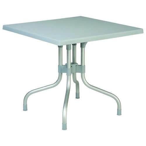 Compamia Forza Square Folding Table, Silver Grey, 1 Count