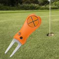 thumbnail image 4 of Golf Divot Tool Golf Putting Green Fork Foldable Lightweight Marker Grass Repair Orange, 4 of 9