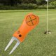 thumbnail image 4 of Herramienta de reparación de hoyos de golf, horquilla de putting green, reparación de fairway plegable, reparación de marcas Naranja, 4 of 9