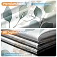 thumbnail image 4 of Shower Curtain Navy Blue Geometric Water Repellent Shower Curtain Set, With Hooks，Machine Washable, Modern Decorative Polyester Cloth Shower Curtains For Bathroom,36X72,Watercolor Eucalyptus, 4 of 6