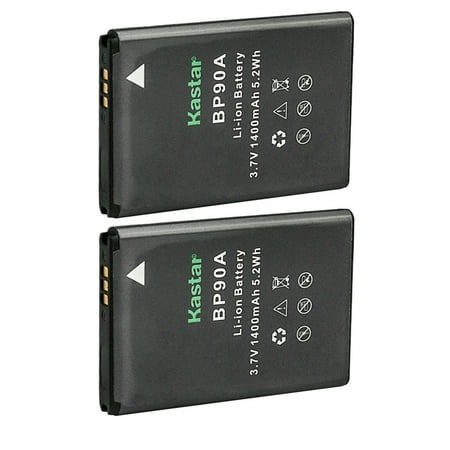 Kastar 2-Pack Battery Replacement for Samsung BP-90A BP90A IA-BP90A Battery Samsung HMX-E10 HMX-E10WP HMX-E10BP HMX-E10OP Digital Cameras