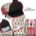 thumbnail image 4 of Sling Backpack,Brown Christmas Tree Pattern Sling Bag with Water Bottle Holder,Waterproof Sling Bag for Men/Women with Headphone Jack for Hiking,Travel, 4 of 6
