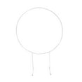 thumbnail image 4 of AMLESO Wedding Arch Frame Heavy Duty Round Wedding Circle Backdrop Stand Frame Thickend White 1.2m 4 Pipe, 4 of 8