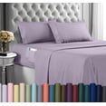 thumbnail image 1 of Juego de sábanas Utopia Bedding Queen Soft de microfibra, 4 piezas, color lavanda, 1 of 8