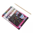 thumbnail image 1 of Nota de papel para raspar,Juego de para raspar,suministros para manualidades artísticas,Kits de proyectos de manualidades para niños,pintura para ,Cuaderno para, 1 of 7