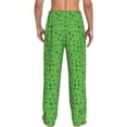 thumbnail image 3 of Uemuo St Patrick's Day Pattern Men's Wide Leg Palazzo Lounge Pants with Pockets Light Weight Loose Comfy Casual Pajama Pants-X-Large, 3 of 9