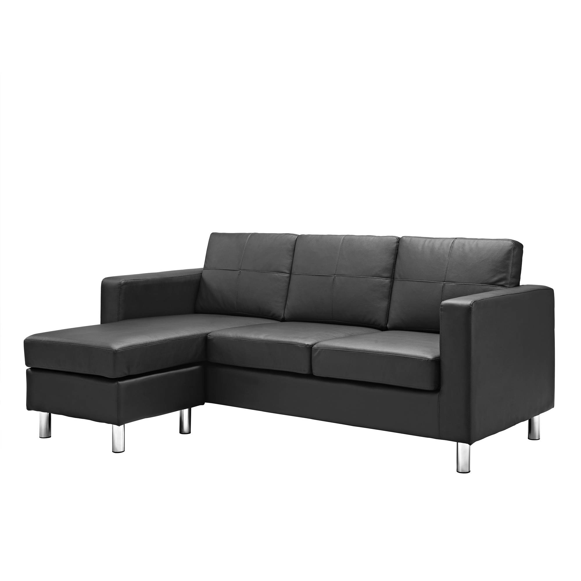 DHP Small Spaces Configurable Sectional Sofa, Multiple Colors - Black - image 3 of 6