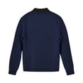 thumbnail image 3 of Mens Autumn And Winter Fashion Casual Zipper Pocket Solid Hatless Sweater Coat Jacket, 3 of 4