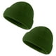 thumbnail image 1 of Paquete de 2 gorros de invierno para mujer, de punto elástico, cálidos y cómodos, plegables, 1 of 5
