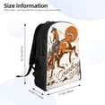 thumbnail image 4 of Fotbe Cowboy Riding Horse Mochila de Viaje para Laptop, Mochila Ejecutiva Delgada y Resistente 15.6", 4 of 8