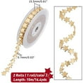 thumbnail image 4 of 32.8Yards Star Theme Ribbon Lace Trims 0.61inch Width Golden/Silver Glitter Polyester Star Shape Lace Ribbons for Party Decoration, 4 of 9
