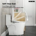 thumbnail image 3 of HOROW Smart Elongated  Bidet Toilet Seat With Heated and Dryer Model Self-Cleaning Nozzle B0403, 3 of 13