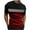 Red, variant on Maean Mens Short Sleeve Shirts Summer Color Block Trendy Tee for Men Causal Workout Gym Running Tshirts