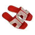 thumbnail image 3 of XY London Sandales Plates à Enfiler pour Femmes Jamie en Strass Vernis, 3 of 4