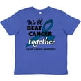 thumbnail image 3 of Inktastic We'll Beat Cancer Together- Colon Cancer Awareness Youth T-Shirt, 3 of 5