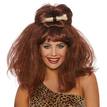 Dreamgirl Women's Cave Girl Wig With Bone