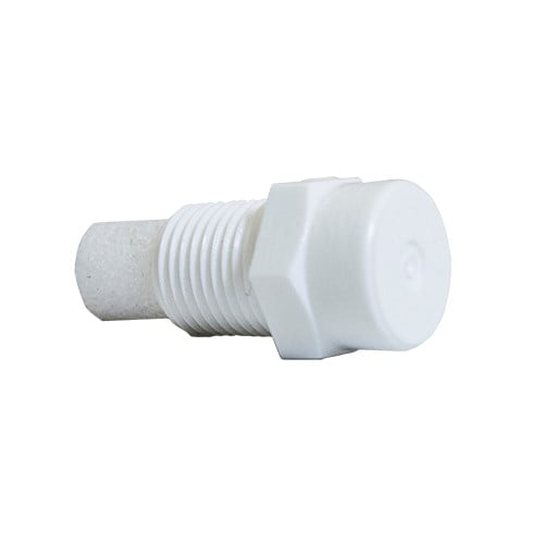 1000 Pack) Plastic Fog Nozzle W Poly Filter Misting Poultry White 1 8" NPT 1 GPH by Tefen