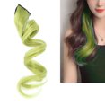 thumbnail image 3 of Curly Hair Extensions Clip In, 5pcs 55cm Curly Wavy Hairpiece Clip Multi Colors Party Highlights Clip In Colorful Synthetic Hair Extensions with Clips for Women and Girls, 3 of 7