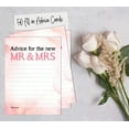 thumbnail image 6 of Inkdotpot Set Of 50 Advice For The New Mr and Mrs Black Advice Cards Wedding Dcor, Guestbook Alternative Watercolor 5x7 inches, 6 of 8
