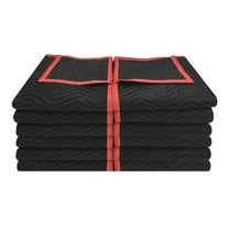 UBMOVE 12 pack Deluxe Moving Blankets, 13 in x 36 in, Black