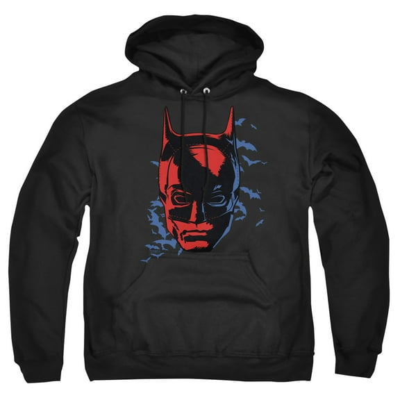 The Batman (2022) Shadowed Headshot Unisex Adult Pull-Over Hoodie