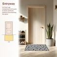 thumbnail image 3 of ODIKA 6' Machine Washable Non-Slip Area Rug, Whimsical Speckled Patch Black & High Traffic Rug, Black, 295510, 3 of 5