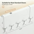 thumbnail image 4 of Larger Door Hangers,Over The Door Hooks with 10 Coat Hooks, Over The Door Towel Rack Door Hanger Hook for Hanging Clothes, Coats, Towels, Hat 1 Pack White, 4 of 8