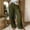 *Green, variant on ClodeEU Women's Elastic Waisted Wide Leg Pant with Pockets,Casual Loose Fit Trendy Pants Brown,Womens Plus M