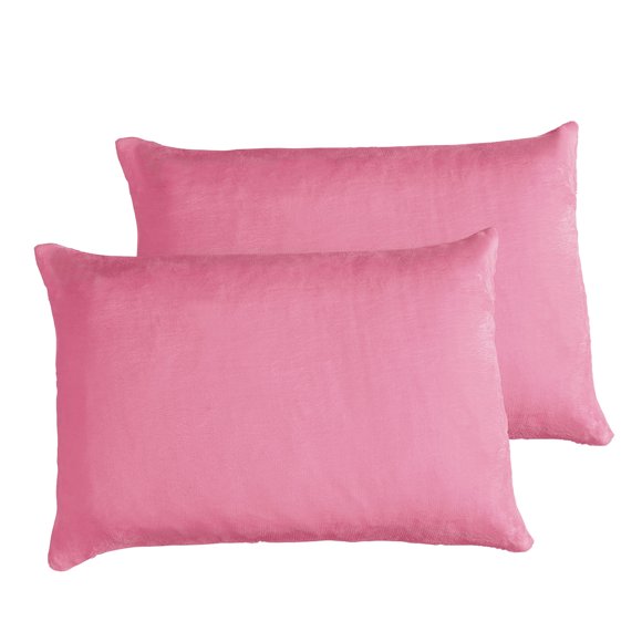 Taies d'Oreiller en Flanelle Ensemble Standard de 2, Housse d'Oreiller en Polaire Super Douce avec Fermeture Éclair pour Chambre, Canapé, Sofa, Luxe Confortable Pois Sable