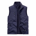 thumbnail image 2 of Kakii Men's Lightweight Softshell Vest Outerwear Windproof Fleece Lined Zip Up Sleeveless Jacket for Golf Running Hiking, 2 of 6