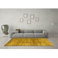 thumbnail image 3 of Ahgly Company Machine Washable Indoor Rectangle Abstract Yellow Modern Area Rugs, 8' x 12', 3 of 4