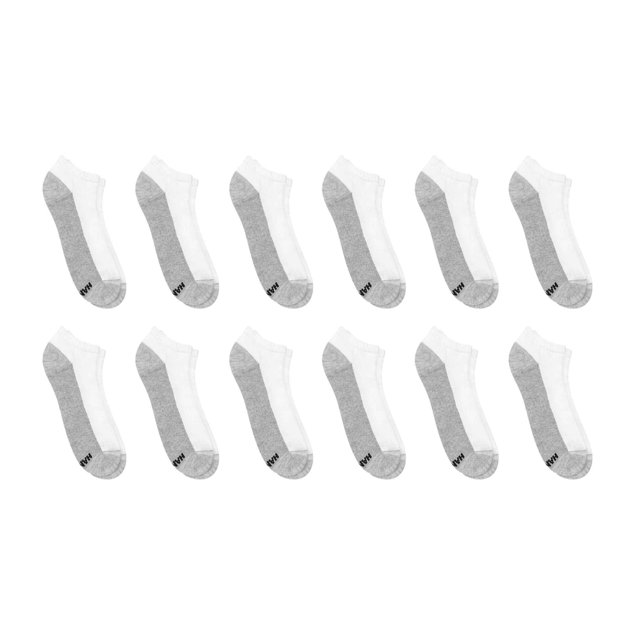 Hanes Men's Low-Cut Socks Pack - 12-Pack - X-Temp Cushioned - Regular & Extended Sizes Available