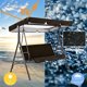 thumbnail image 5 of Multi-color Outdoor Waterproof Swing Canopy Cover Set Replacement For Garden Yard Swing Chair Canopy Roof Shade Cover, 5 of 10