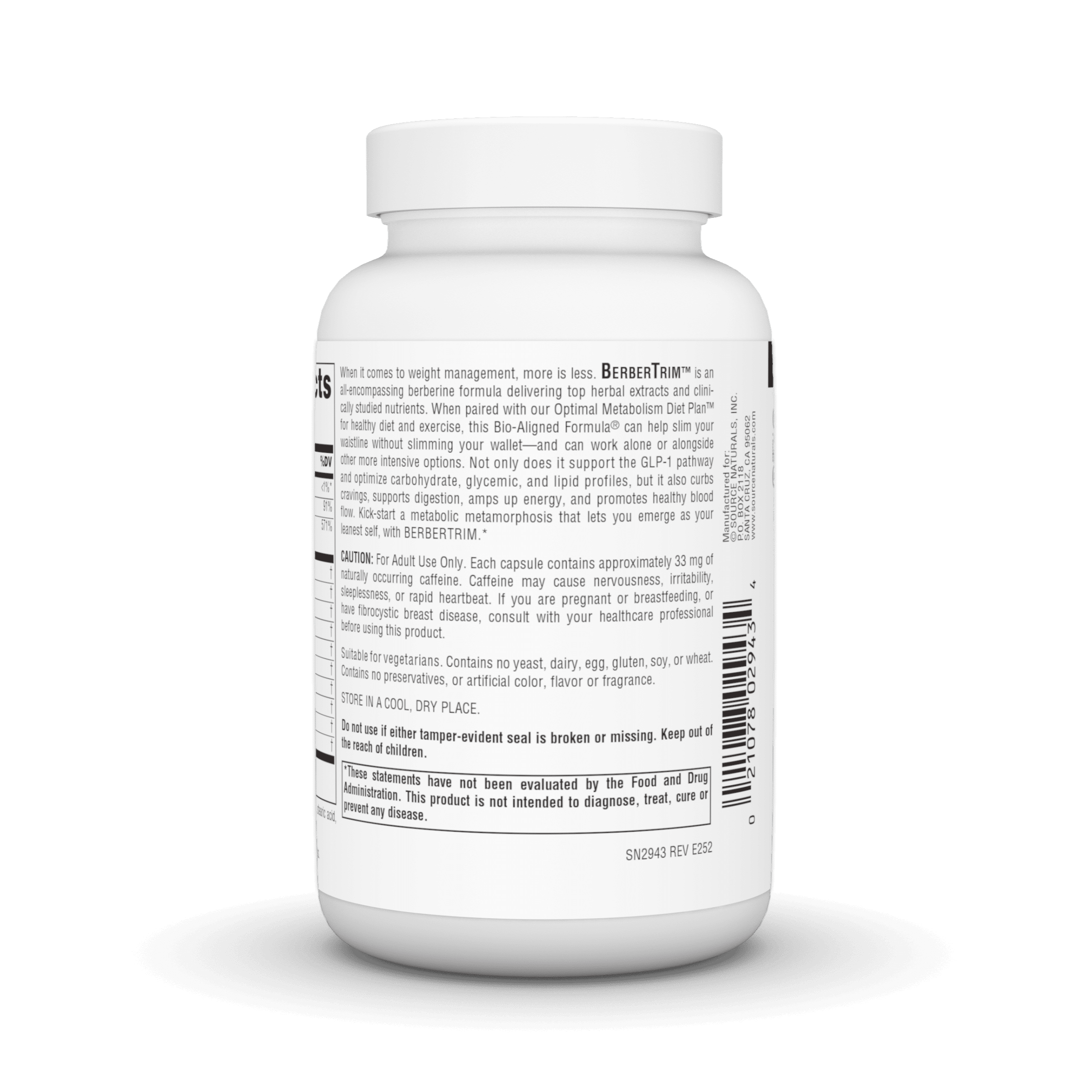 Source Naturals BerberTrim, 90 Vegetarian Capsules