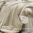 thumbnail image 5 of U by Bedsure Queen Comforter Set Beige, 7 Pieces Soft Comforter for Queen Size Bed with Sheets, Pillowcases & Shams, All Season Boho Bed in a Bag Queen Size, Contrasting Design, 5 of 8