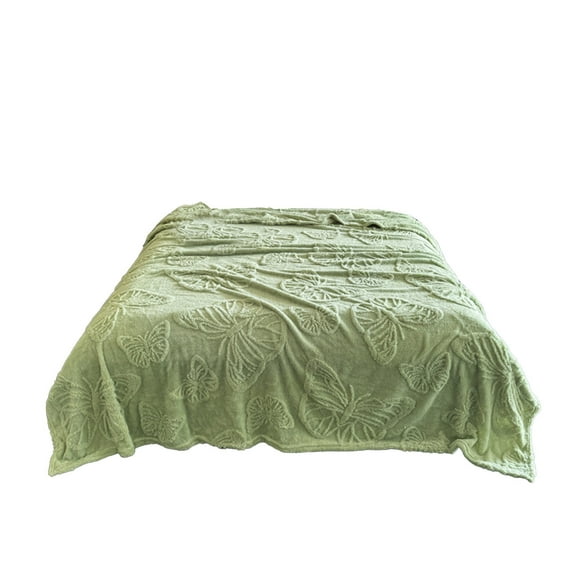 Fleece Throw Blanket for Couch Sofa Bedroom, Super Soft and Cozy Blankets All Season Use, Butterfly Pattern, Plush Fuzzy Lightweight, 28x40 Inch