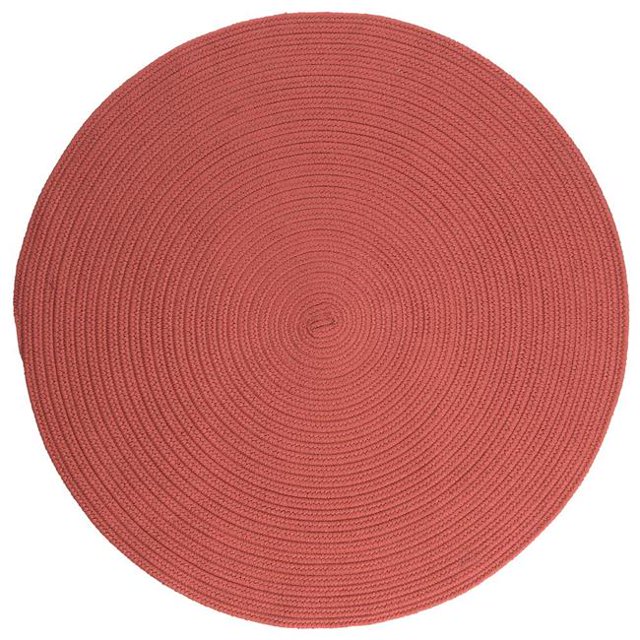 Colonial Mills BR78R036X036 3 ft. Boca Raton Round Rug, Terracotta