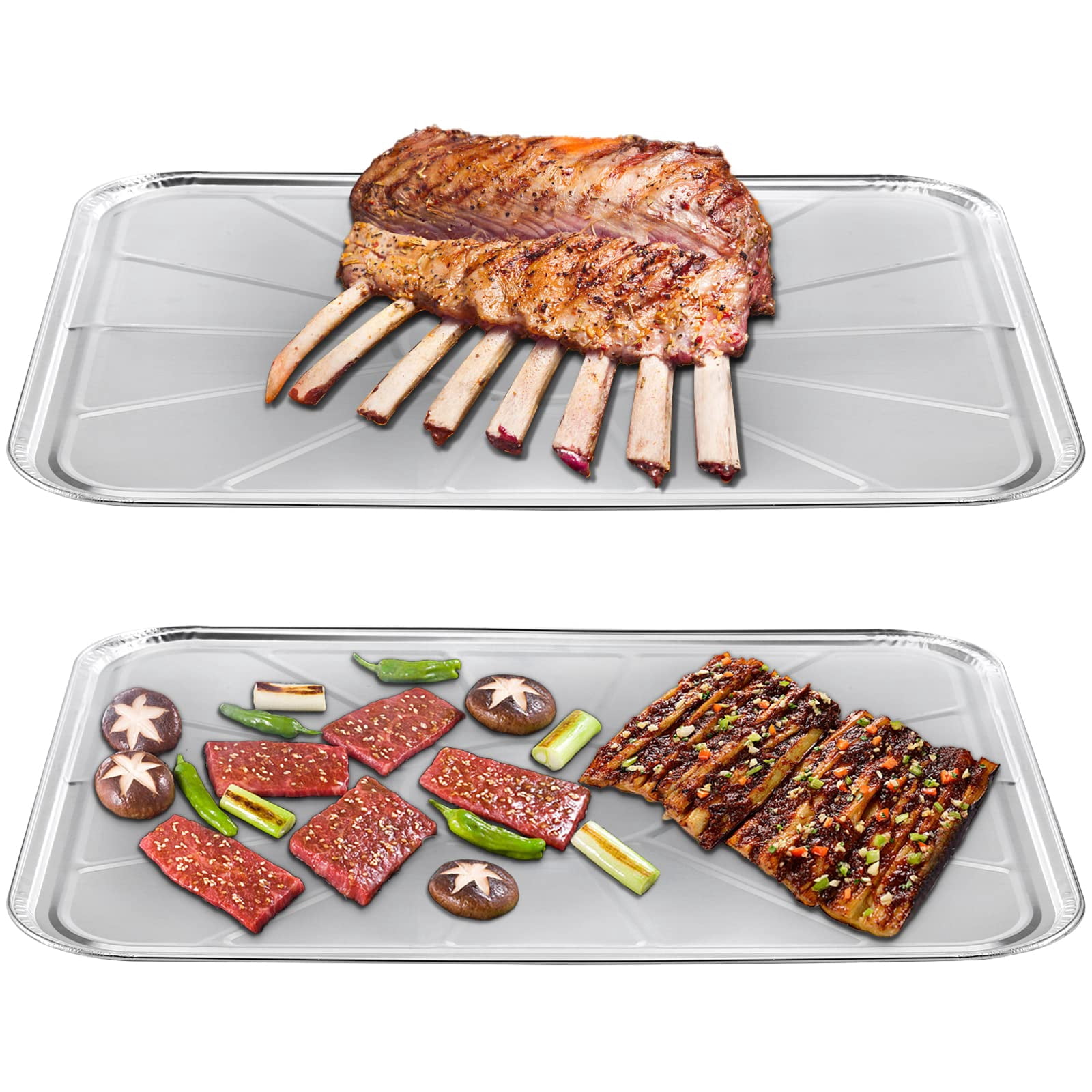 Set Of 30 Disposable Foil Oven Liners - 18.5 X 15.5 Inch Aluminum Drip Pan Tray For Cooking Baking Roasting And Grilling  Keep Your Clean