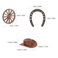 thumbnail image 2 of unbranded 1Jgo Surtido De Western Para Fiesta Con Sombreros, Herraduras Y Pacas De Paja, 2 of 6
