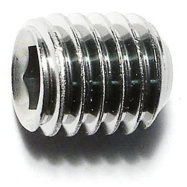 7/16"-14 x 1/2" 18-8 Stainless Hex Socket Headless Set Screws (8 pcs.)