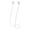 Clear, variant on Magnetic Anti Lost Straps for Earbuds and Headphones, Soft Silicone Sports Lanyard, Neck Rope Cord, Magnetic Earphone Strap for Running, Travel, Gym, Anti Drop Neck Lanyard