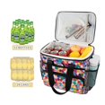 thumbnail image 2 of FORMRS Insulated Cooler Bag 24 Cans Capacity Soft Leakproof Lunch Box with Side Pockets, Blue Colorful Circles, 2 of 7