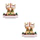 thumbnail image 4 of Adorno colgante para árbol de Navidad Toystoory decoración para chimenea hogar 2 animales, 4 of 6