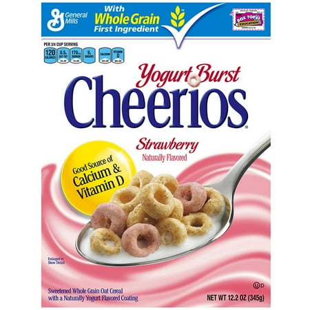 Cheerios Yogurt Burst Strawberry Flavored Cereal, 12.2 OZ