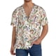 thumbnail image 1 of Fotbe Floral Camisa Estampada de Manga Corta para Hombre, Casual de Verano, Estilo Playero, Sin Arrugas-Medium, 1 of 5