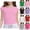 Pink, variant on Afuyipoi Girls Short Sleeve T-shirts,Summer Round Neck Solid Color Casual Tees Pink 9-10 T